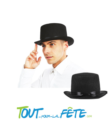 Chapeau haut de forme noir