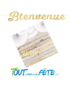 Guirlande en lettres Bienvenue Or 1.40 mètres 2