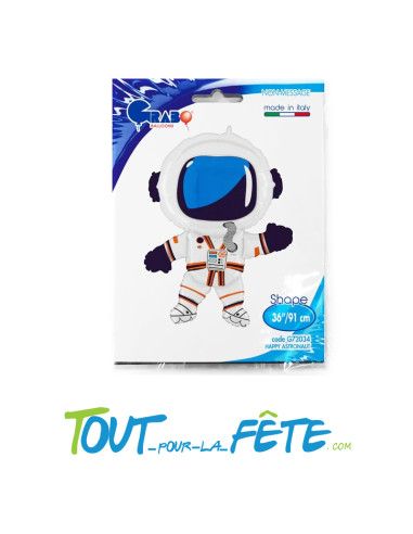 Ballon aluminium forme Astronaute 91cm