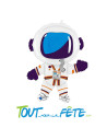 Ballon aluminium forme Astronaute 91cm