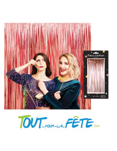 Rideau frange rose gold 200 x 100 cm