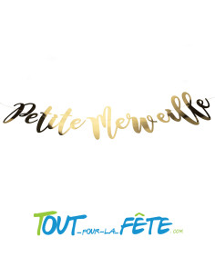 Guirlande en lettre petite merveille or 1.20 mètre