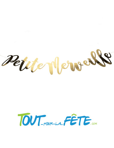 Guirlande en lettre petite merveille or 1.20 mètre