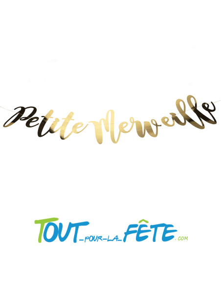 Guirlande en lettre petite merveille or 1.20 mètre