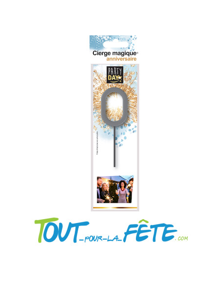 Cierges magiques argent chiffres
