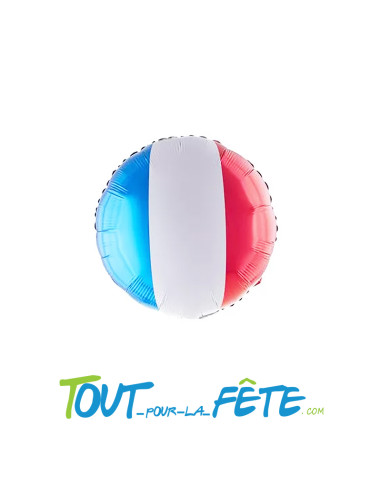 Ballons aluminium drapeau Français 46 cm