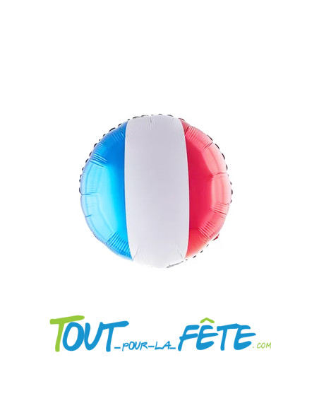 Ballons aluminium drapeau Français 46 cm