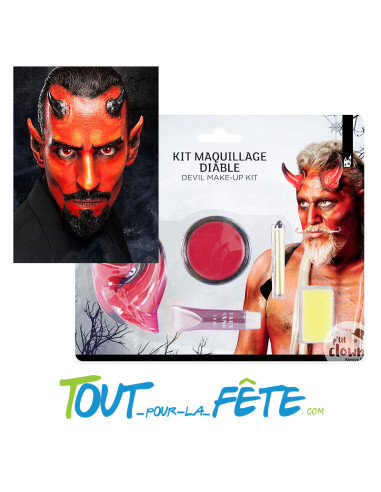Kit Maquillage de diable avec corne