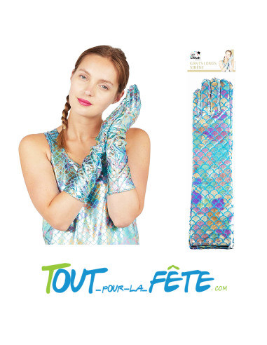 Gants longs de sirène