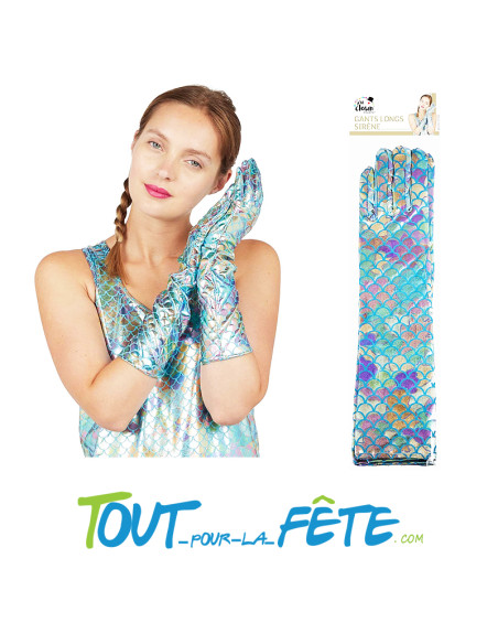 Gants longs de sirène