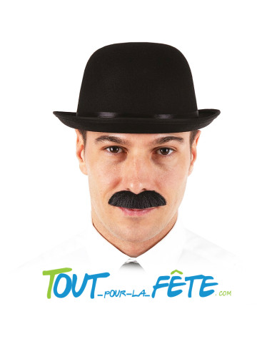 Chapeau melon noir feutrine