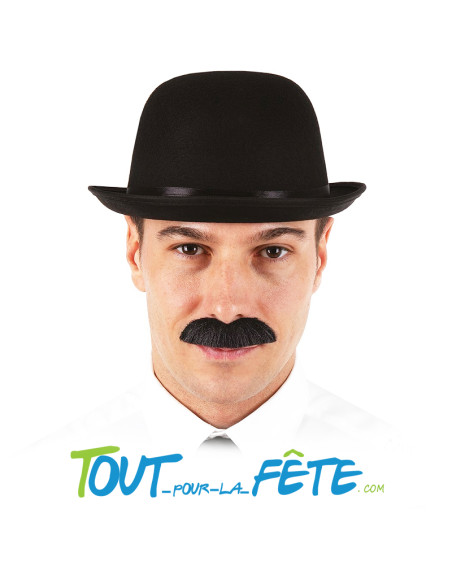 Chapeau melon noir feutrine