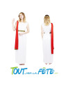 Déguisement de Romaine Blanc et Rouge Adulte