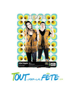 Gilet de Hippie Adulte Taille M/L 2