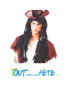 Perruque longue pirate homme