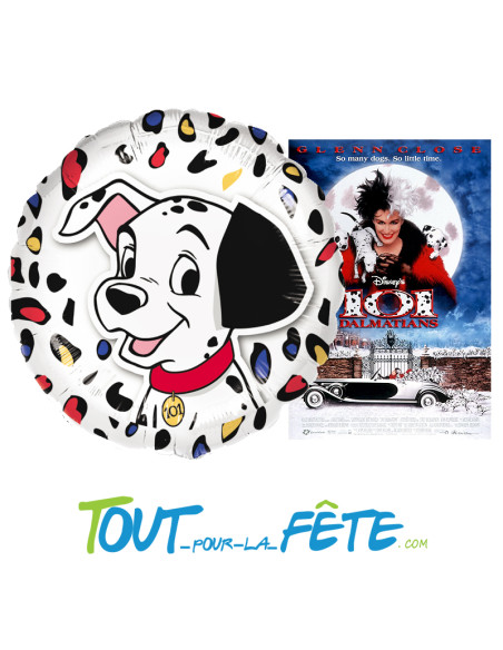 Ballon aluminium 101 dalmatiens© 43cm