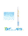 Canon a confettis géant de 60cm Reveal Gender/Baby shower Bleu