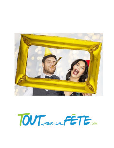 cadre gonflable métallique or photobooth
