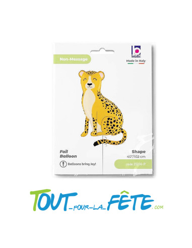 Ballon aluminium guépard 102cm