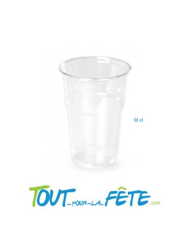 Lot de 25 gobelets à Bière Transparent 50 Cl