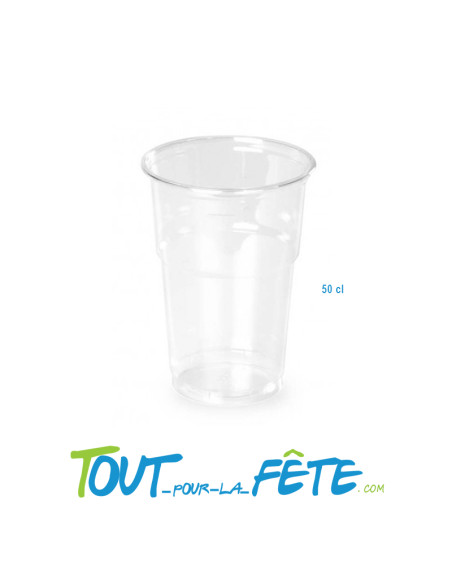 Lot de 25 gobelets à Bière Transparent 50 Cl