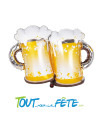 Ballon aluminium Choppe de Bière 65cm