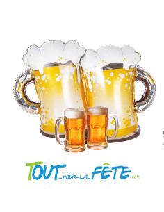 Ballon aluminium Choppe de Bière 65cm 2