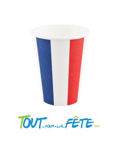 Lot de 8 Gobelets France 20 cl