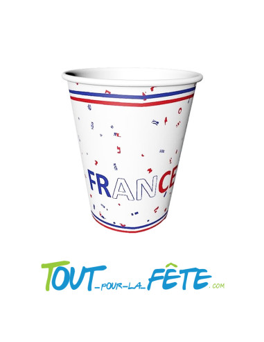 Lot de 8 Gobelet France 22cl