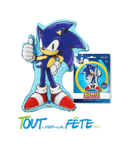 Ballon aluminium Sonic© 84cm 2