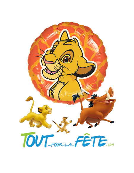 Ballon aluminium Le Roi Lion© 43cm