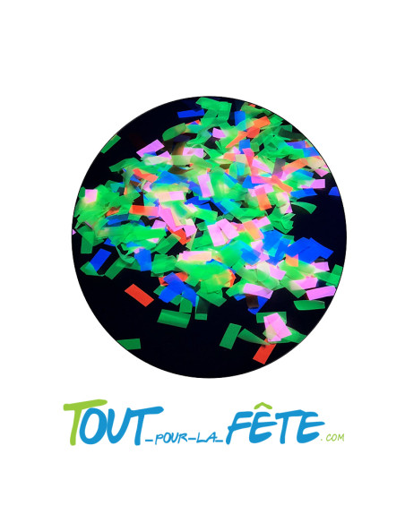 Canon à confettis papier fluo 40 cm 5 à 10 mètres de haut
