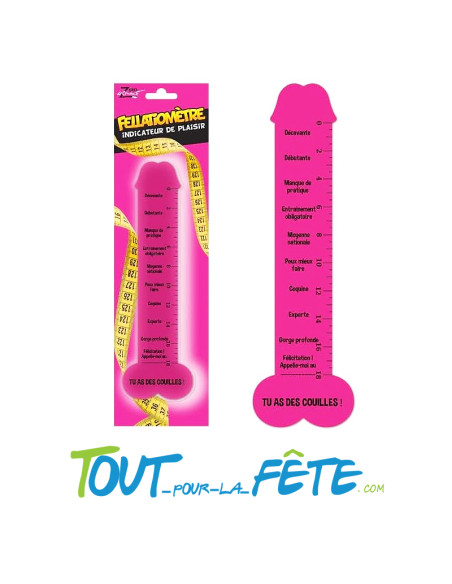 Fellatiomètre cadeau humoristique pour adulte