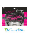 Masque Erotique dentelle noire et rose