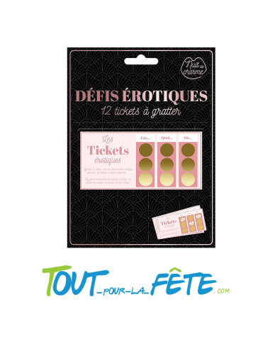 Jeux à Gratter Défis Erotiques