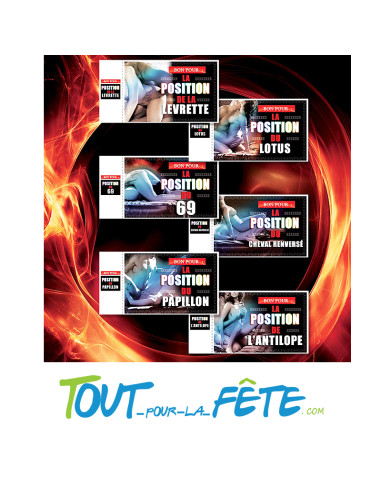 Chéquier Sexy Spécial Positions Sexuelles