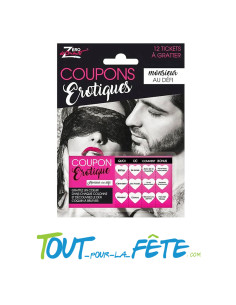 Jeux à Gratter Coupons Erotique Monsieur au Défi