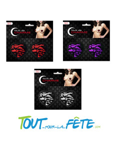 Cache Téton en Forme de Coeur et Dentelle
