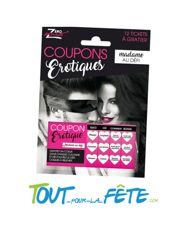 Jeux à Gratter Coupons Erotique Madame au Défi