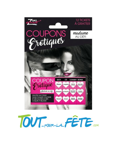Jeux à Gratter Coupons Erotique Madame au Défi