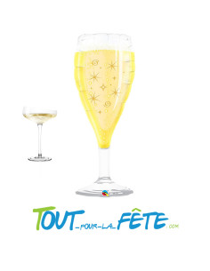 Ballon aluminium Coupe de Champagne 99cm 2
