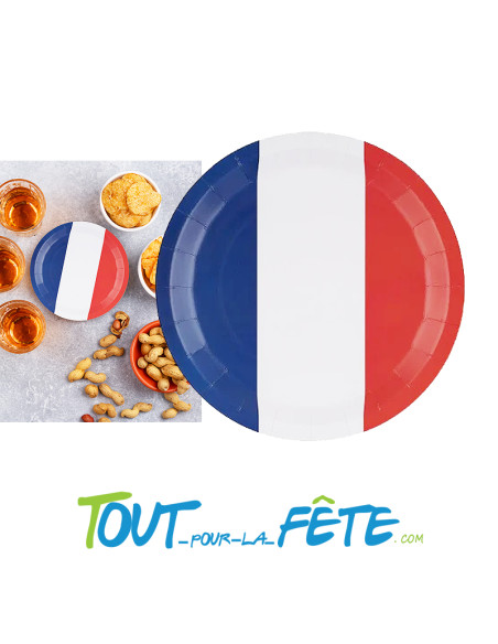 Lot de 8 assiettes France 22cm