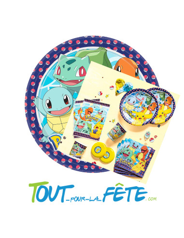 Lot de 8 assiettes Pokémon© 23 cm
