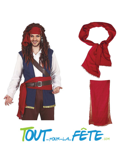 Set pirate foulard et ceinturon