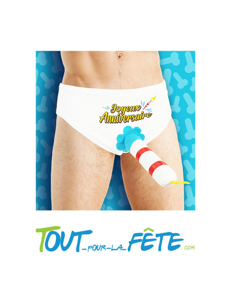 Slip Bougie joyeux anniversaire
