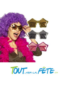 Lunettes étoile party Star assorti ( 3 coloris )