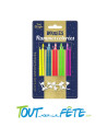 Lot de 10 bougie flamme coloré 6.5 CM