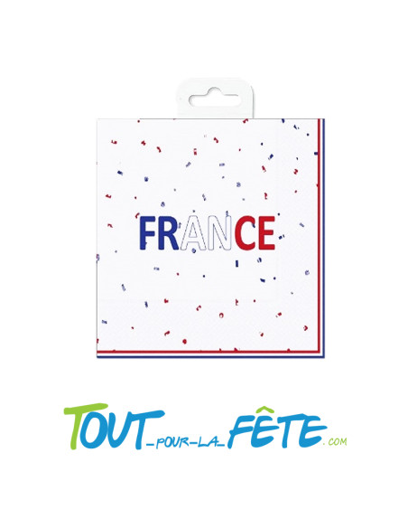 Sachet de 16 serviettes France 3 plis