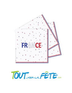 Sachet de 16 serviettes France 3 plis