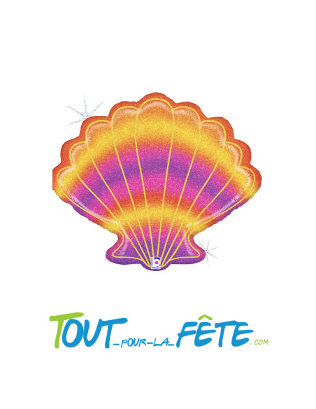 Ballon aluminium forme Coquillage 76cm
